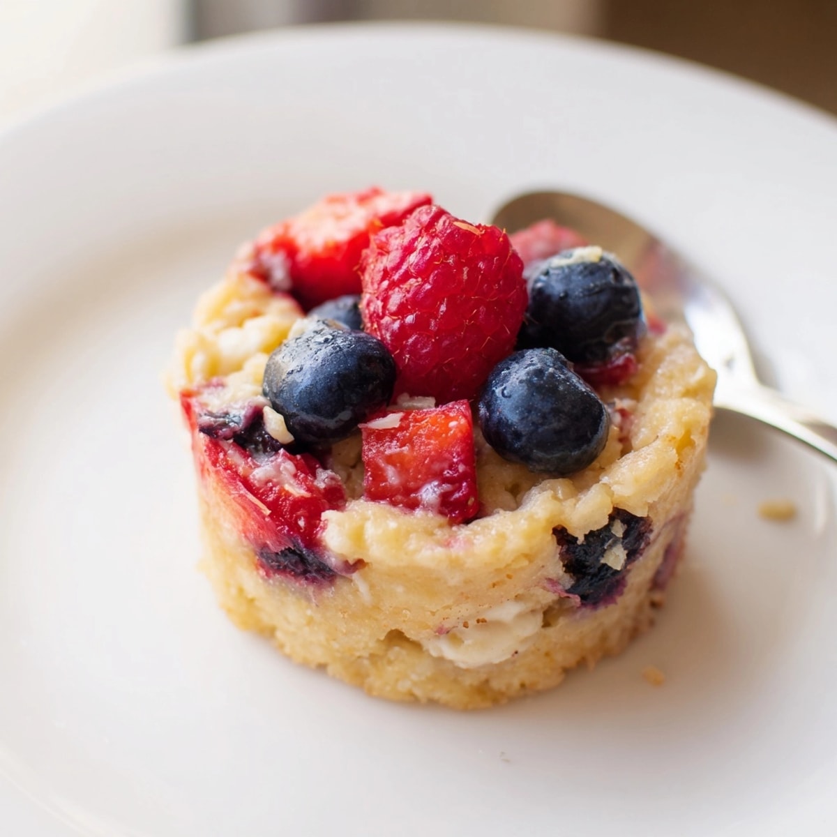Fresh Ricotta Berry Blondie Cups cooling on a rack, hints of lemon zest visible.