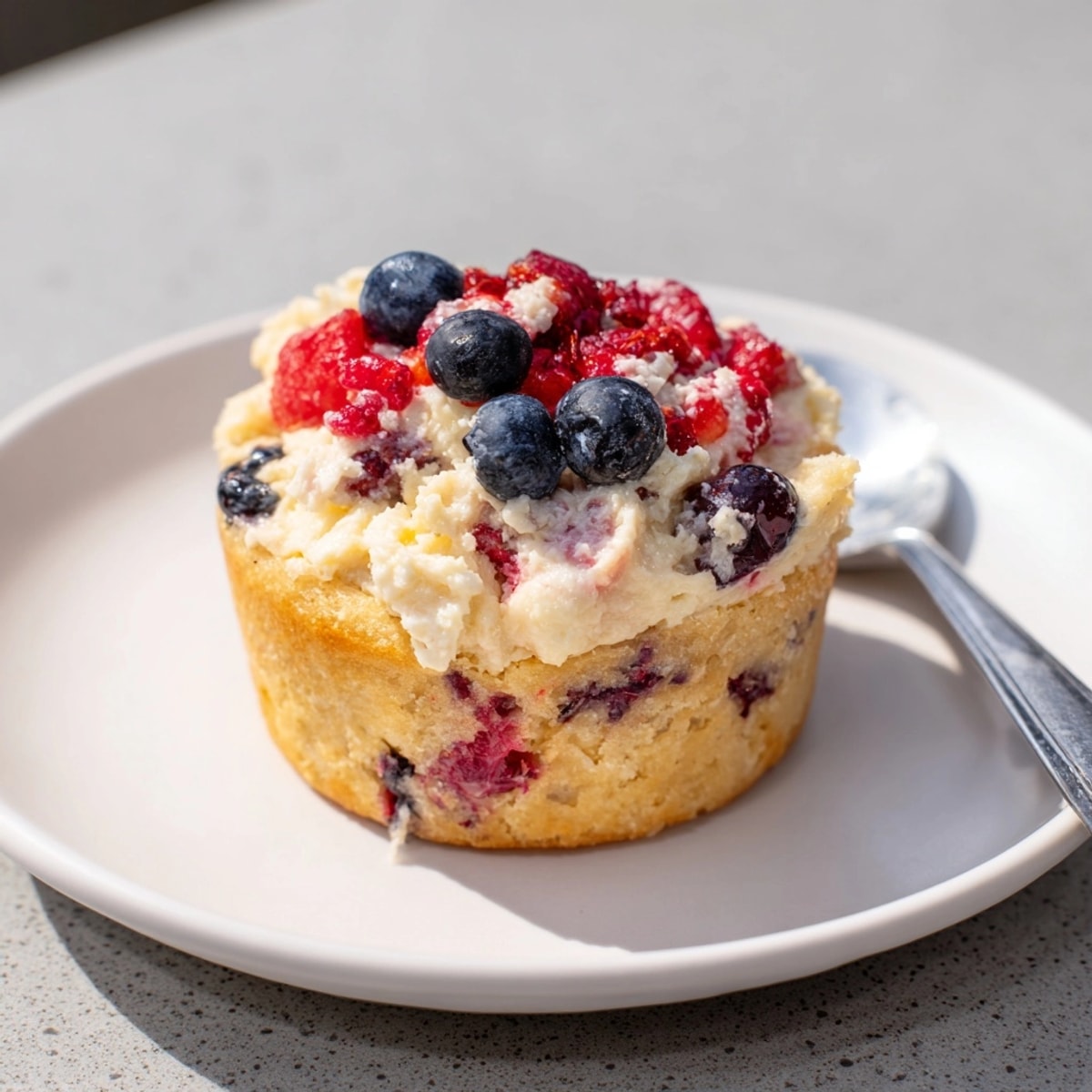 Homemade Ricotta Berry Blondie Cups: A burst of berry flavor in every bite.