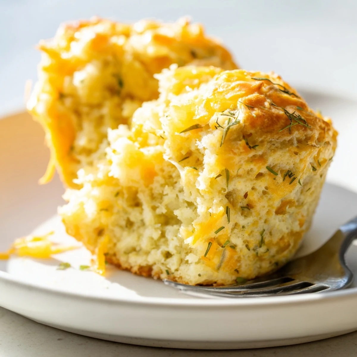 Golden biscuit muffins bursting with zesty dill pickles and spicy jalapeños, truly irresistible!  