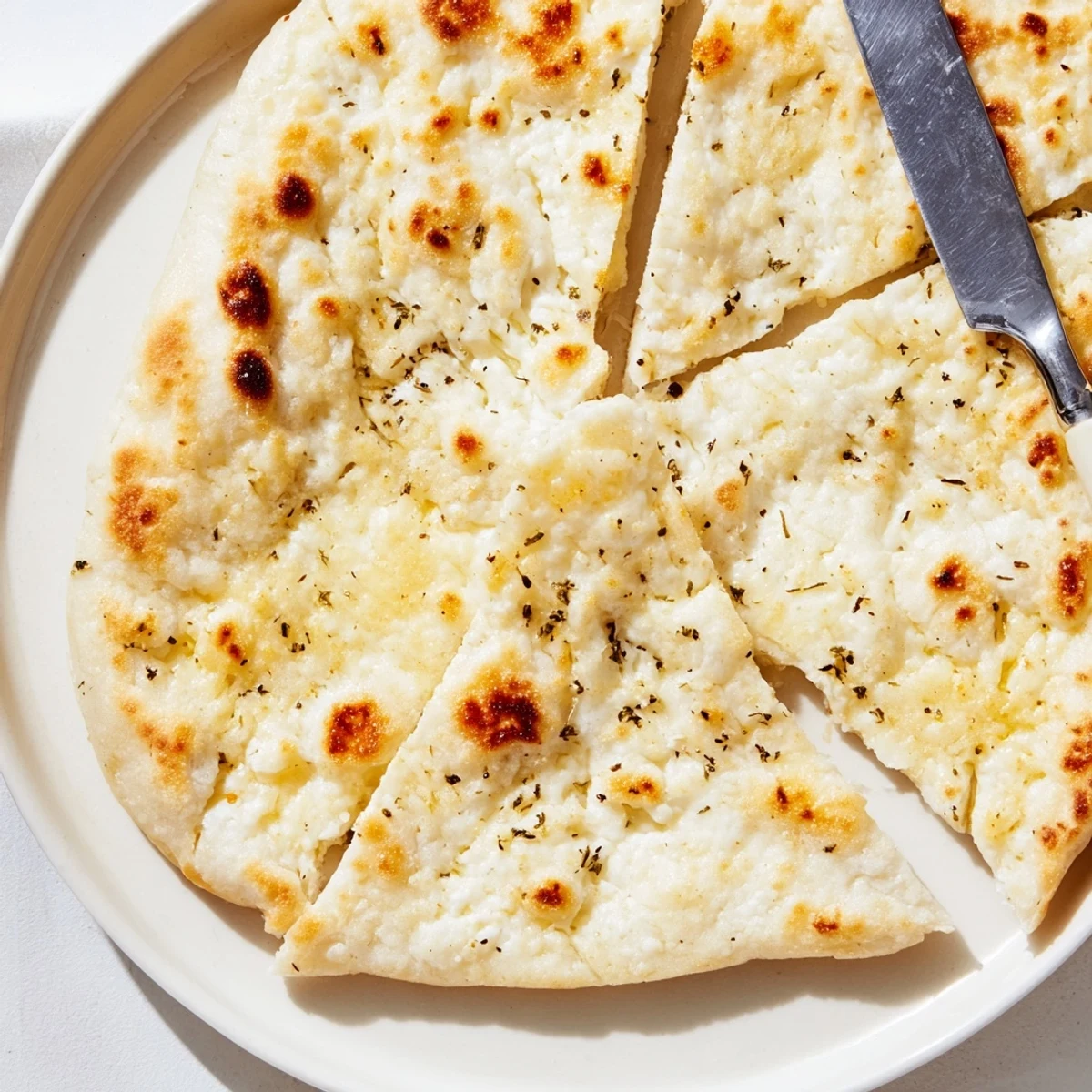 Golden-brown Easy 2-Ingredient Cottage Cheese Flatbread, perfect for healthy snacking.  