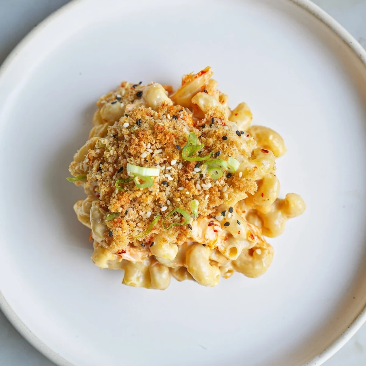 Spicy Kimchi Mac Cheese