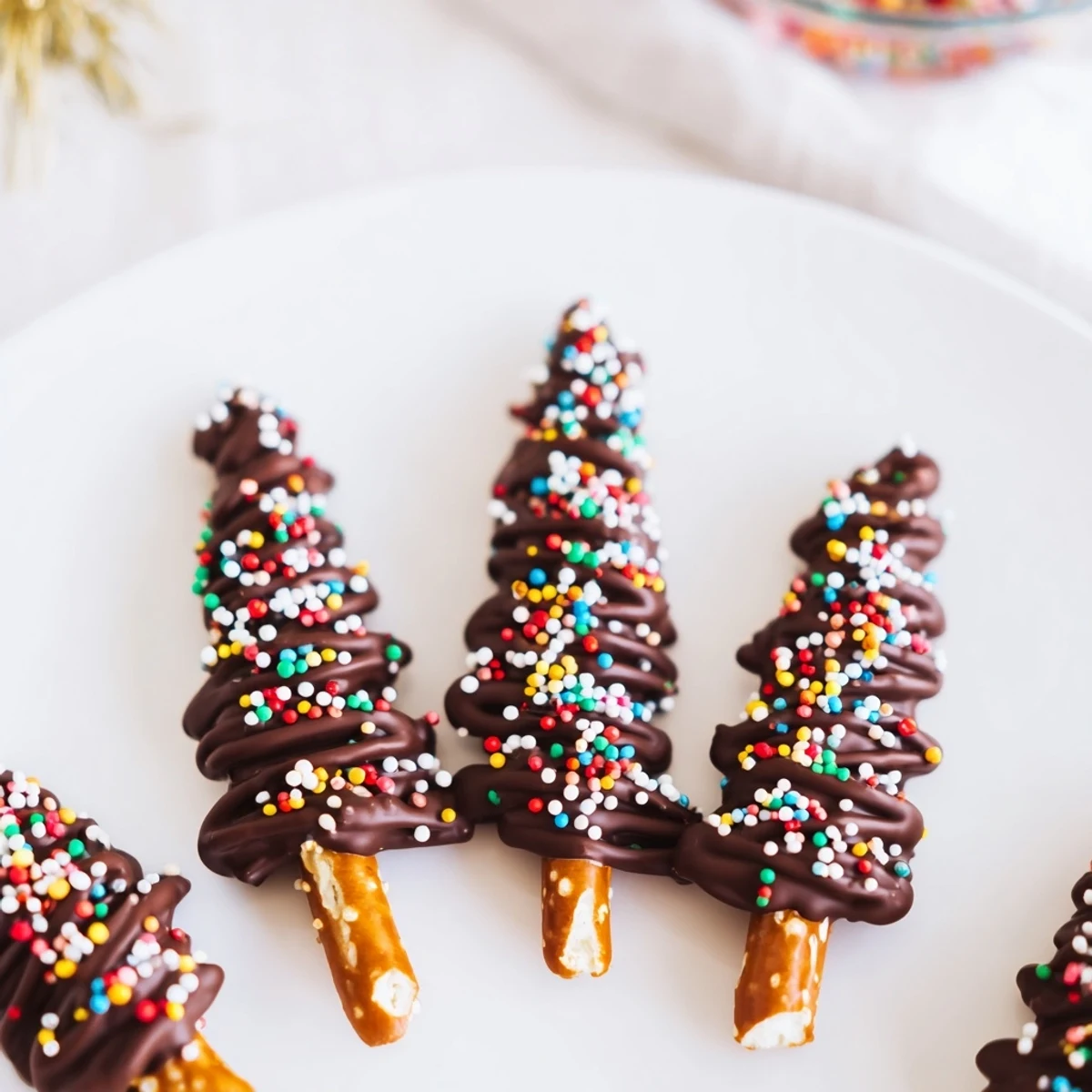 Melted chocolate turns into delightful Express Chocolate Christmas Trees, ready for holiday celebrations and gifting!