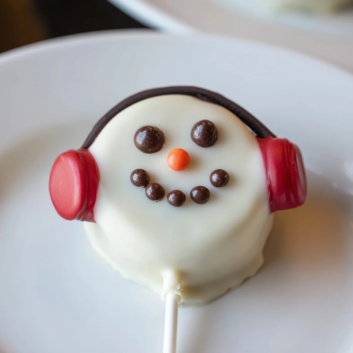 Close-up of freshly made Budget-Friendly Oreo Snowman Pops, perfect for a fun, easy dessert.