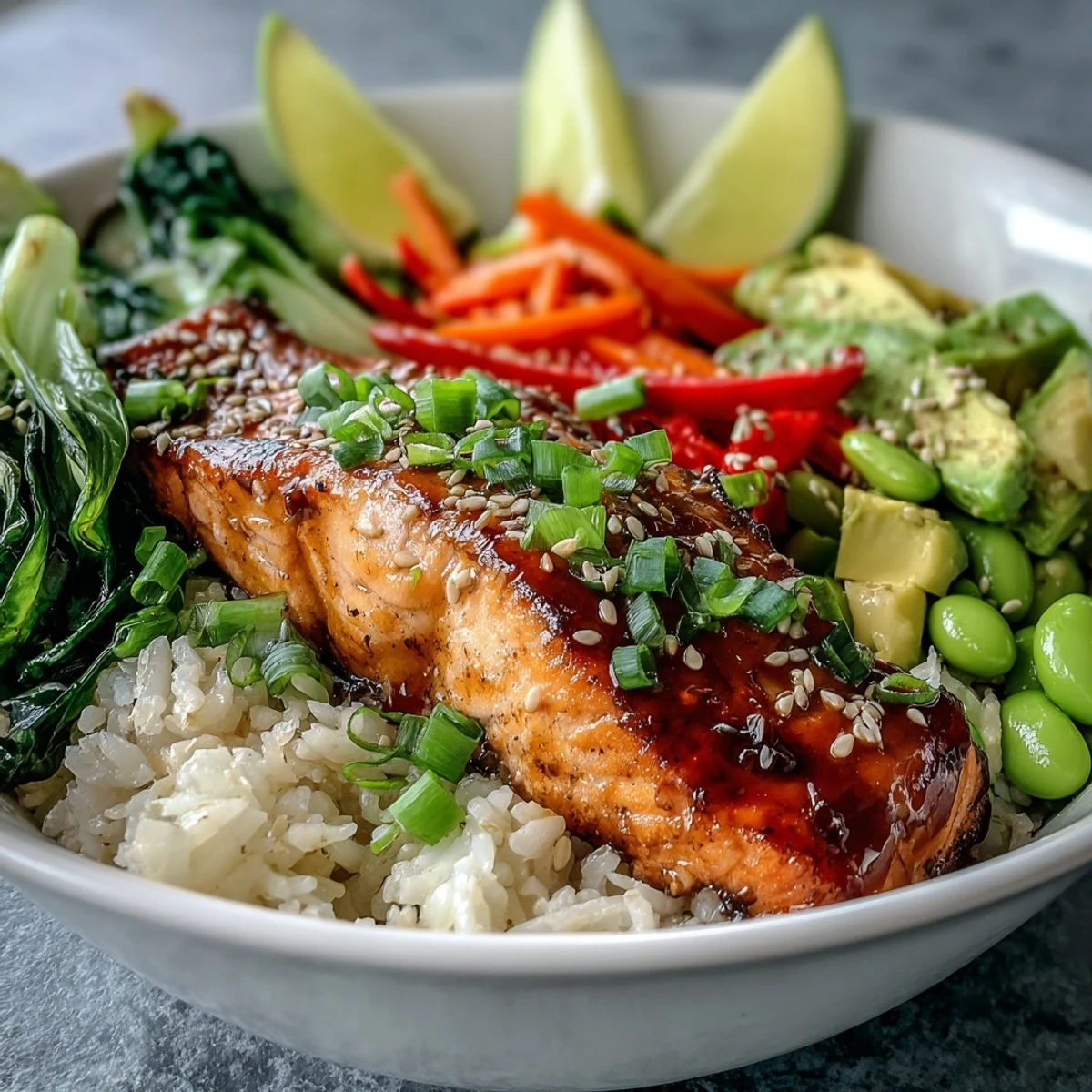 Soy Ginger Salmon Bowl