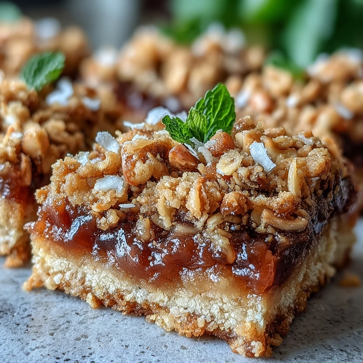 Homemade Guava Jam Bars on parchment with lime wedges and roasted macadamia nuts nearby.