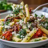 Greek Pasta Salad Olives Feta