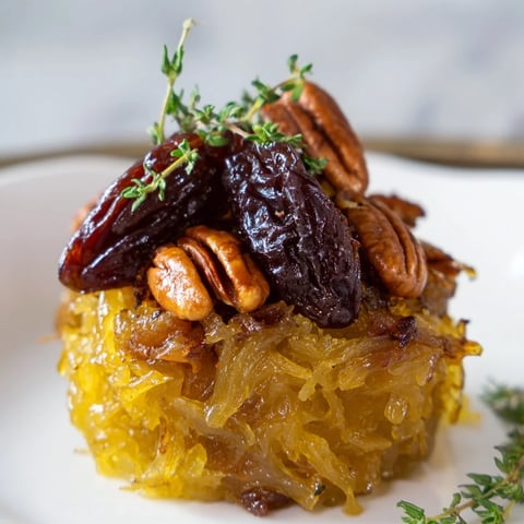 Warm and savory Copper Kettle appetizer, featuring caramelized onions, pecans, dates, served in a ramekin.