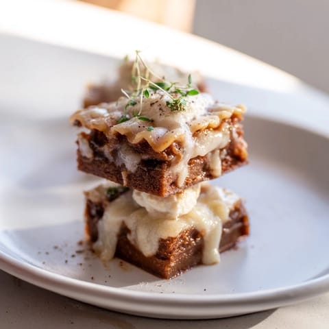 Gingerbread Lasagne Soup Bites