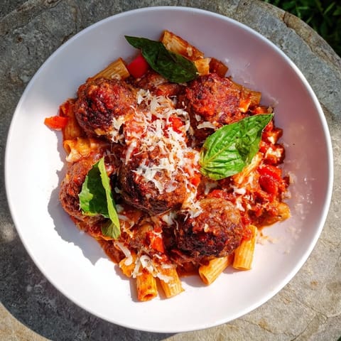 Italian Meatball Pasta Skillet