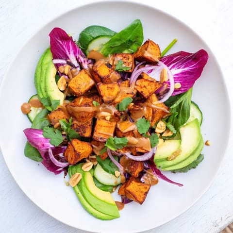 Spiced Peanut Sweet Potato Salad