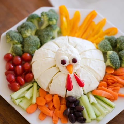 Turkey Shaped Appetizer Tray