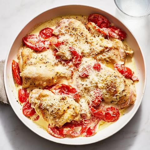 Golden-brown chicken breasts smothered in a rich, creamy sauce for the delicious Marry Me Chicken recipe.