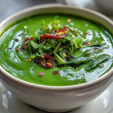 Spinach Coriander Lemongrass Soup