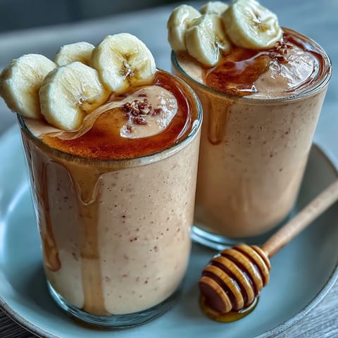 Creamy, pale pink Guava Juice Smoothie with ice cubes and a tropical mint garnish in a tall glass.