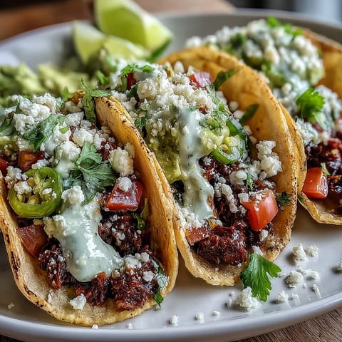Festive Cinco de Mayo taco bar spread with colorful toppings, sizzling proteins, and warm tortillas for build-your-own tacos.  