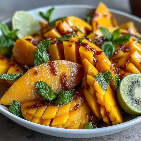 Tropical Mango Pineapple Display