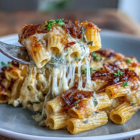 French Onion Pasta Bake