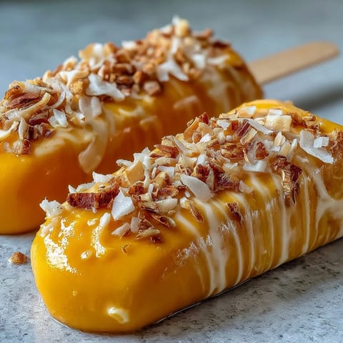 Mango Coconut Chia Pops