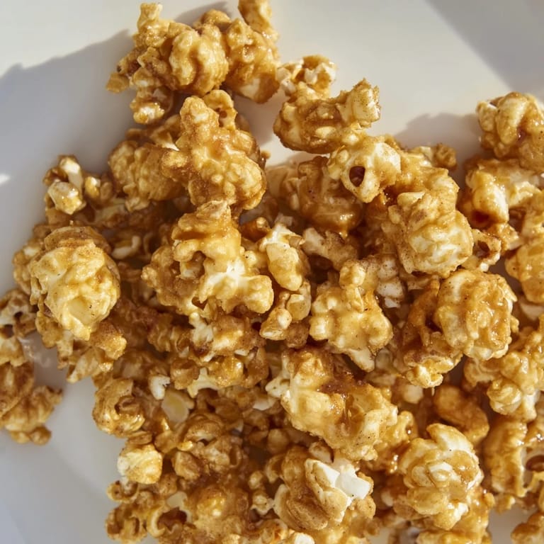Golden Holiday Snack Maple Butter Popcorn, buttery sweetness elevating every crunchy bite.