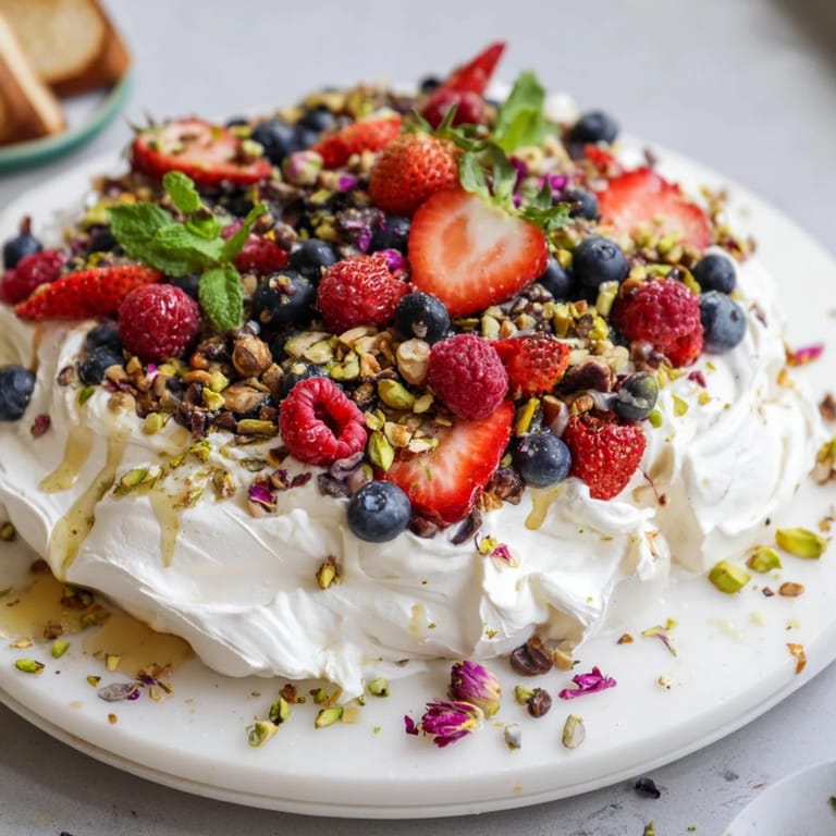 Share this Butter Board Dessert featuring fresh berries and creamy, drizzled sweet toppings.  