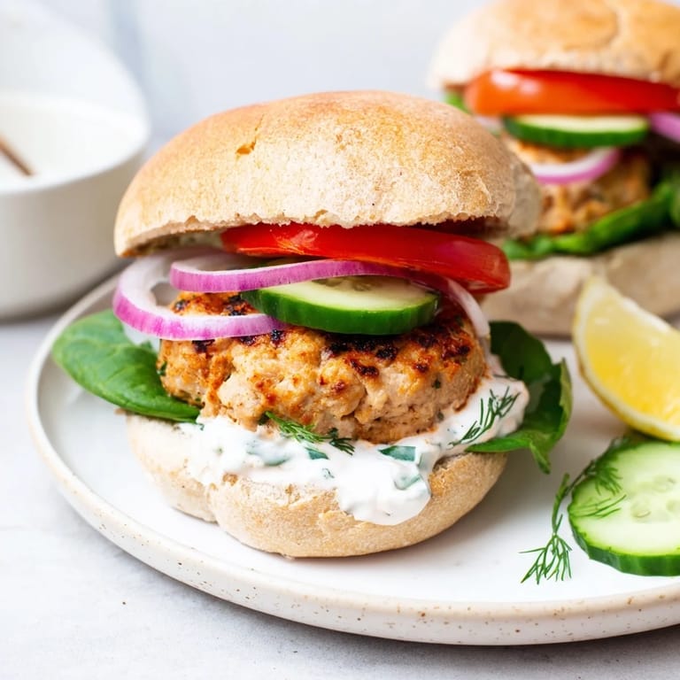 These flavorful Healthy Baked Chicken Sliders stacked high with fresh toppings look incredibly appealing for a light meal.
