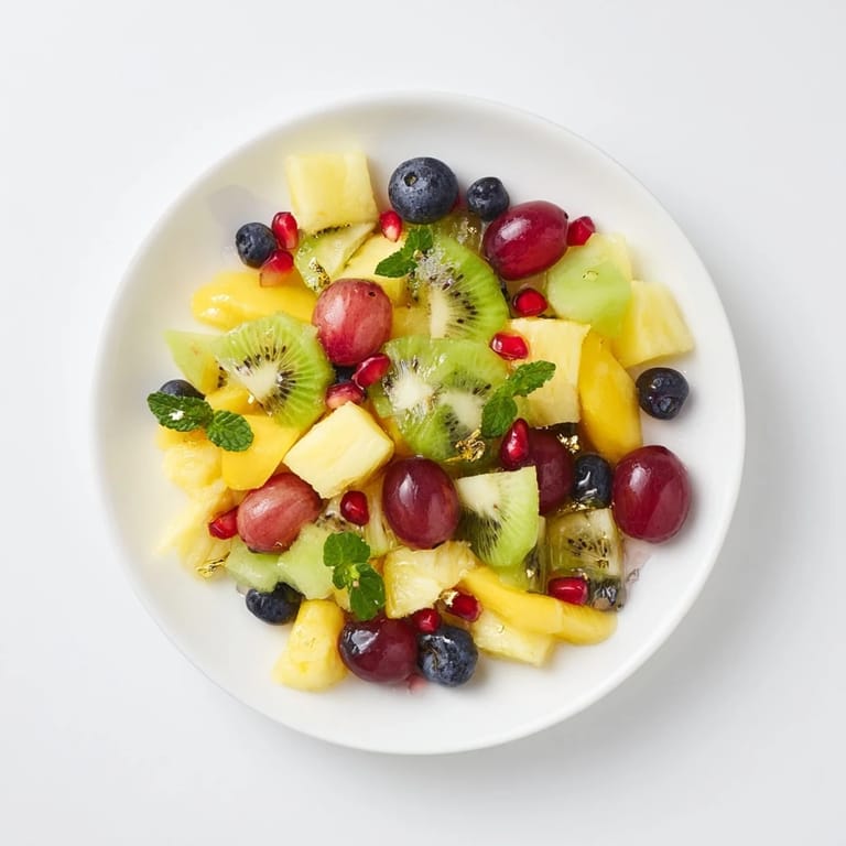 Bright colors adorn the Three Kings Royal Fruit Platter with a honey-lime glaze.