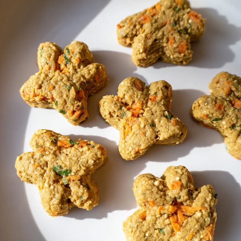 Homemade Friendly Dog Paw Treats, a heartwarming dog snack, perfectly portioned and ready for your pet.