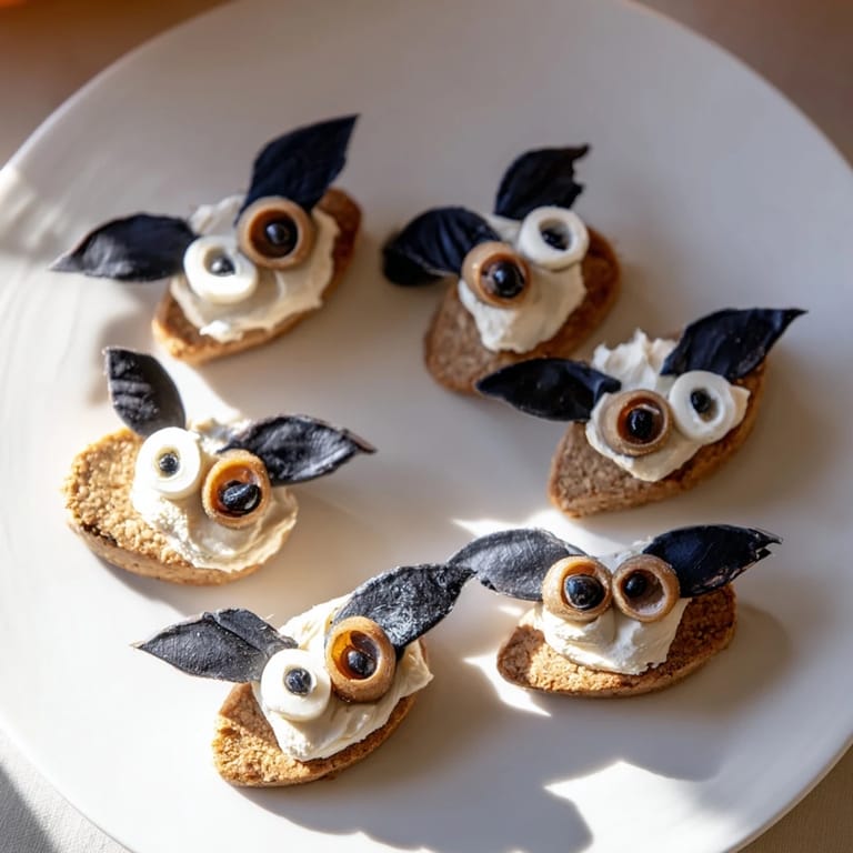 Arrange this fun Flying Bat Halloween Snack Board—featuring bat-shaped treats and fresh veggies—today!