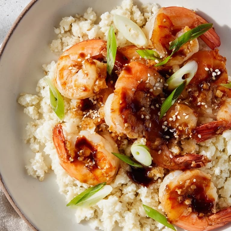 Healthy and delicious ginger garlic shrimp bowls with a colorful presentation, ideal for a quick weeknight dinner.