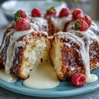 Bright spring sheet cake with lemon curd filling and fresh berry topping, perfect for birthdays.  